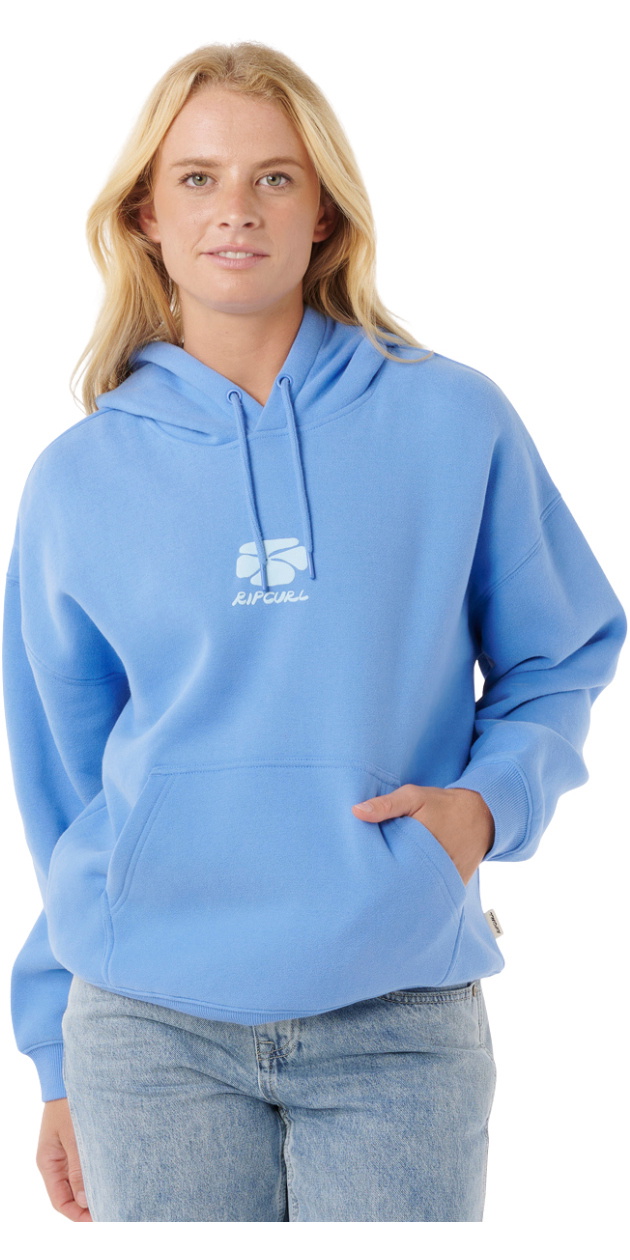 2025 Rip Curl Womens Oceanic Heritage Hoodie 09NWFL - Blue 2025 Rip Curl Womens Oceanic Heritage Hoodie 09NWFL - Blue
